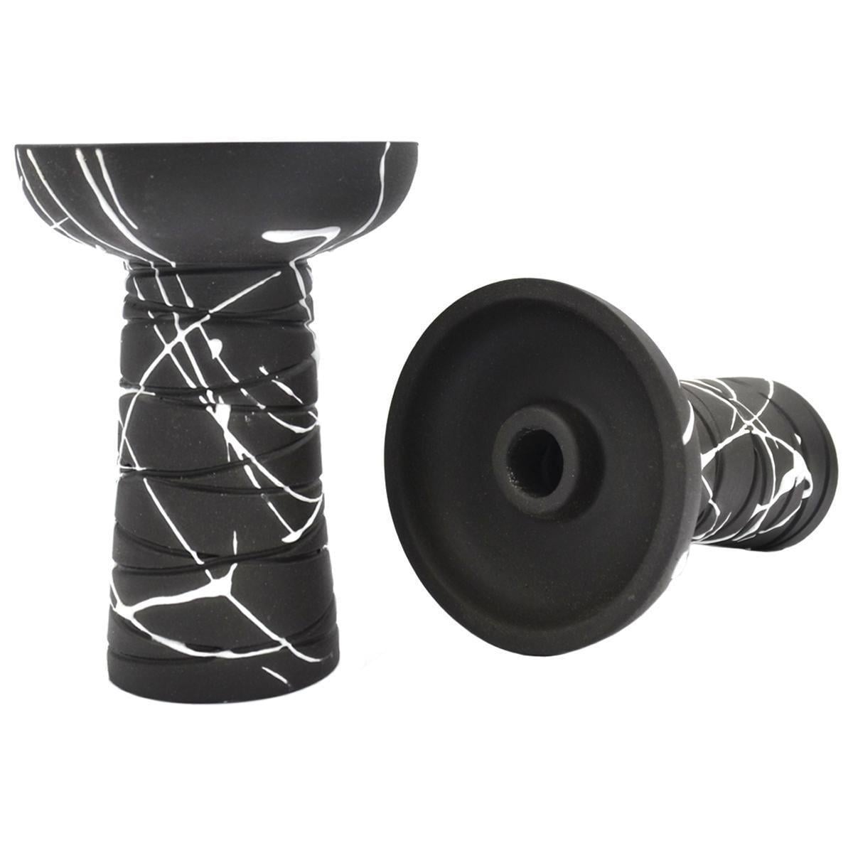 Чаша для кальяну Gusto Bowls Classic Phunnel Black Glaze White (18072023-15) Чаша для кальяну Gusto Bowls Classic Phunnel Black Glaze White (18072023-15)