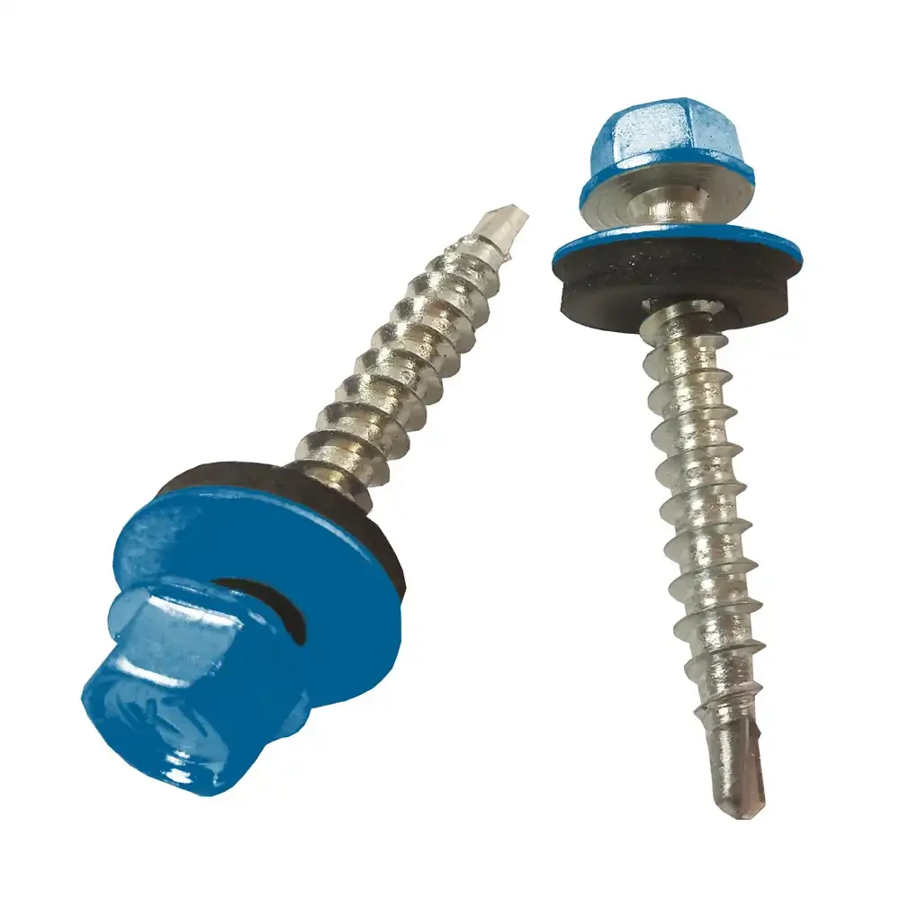 Саморез кровельный окрашенный по дереву 4,8х35 RAL 5005 250 шт. Синий (23812203)