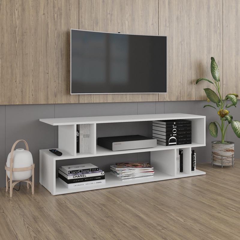 ТВ-тумба открытая 1400х520х400 мм Белый (A-179) ТВ-тумба открытая 1400х520х400 мм Белый (A-179)