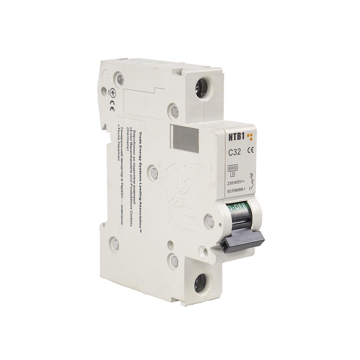 Автоматичний вимикач TESLA NTB1 C32 (86) - фото 1 Автоматичний вимикач TESLA NTB1 C32 (86) - фото 1