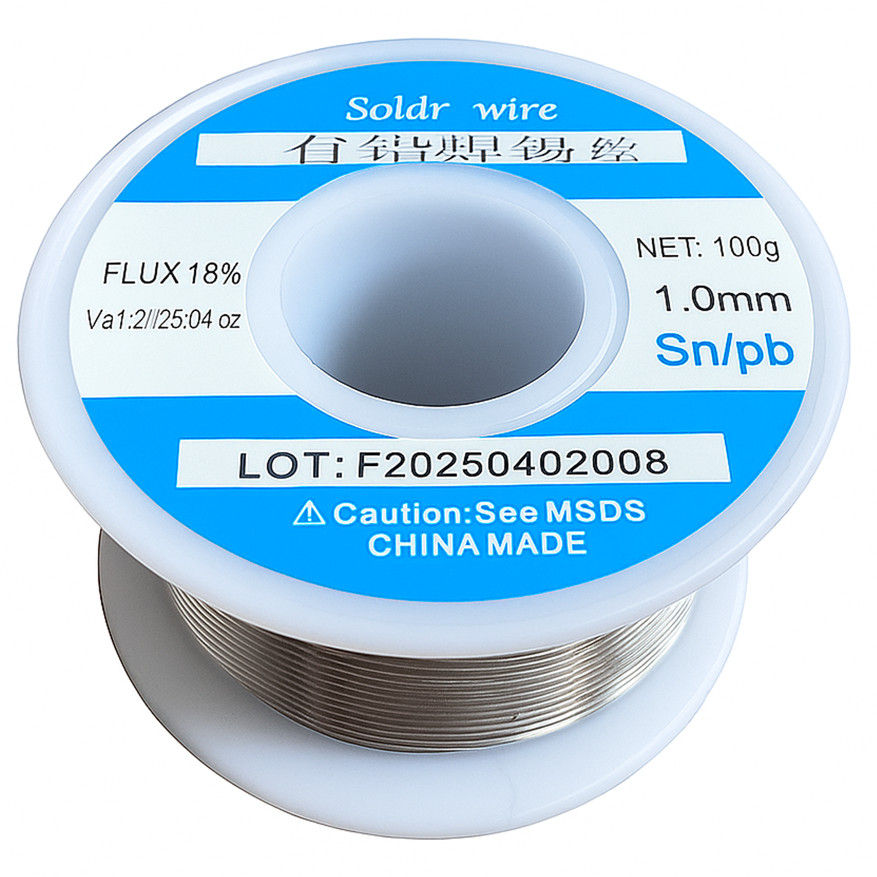 Олово для пайки с флюсом припой Sn60Pb40 1 мм 100 г (1801394) Олово для пайки с флюсом припой Sn60Pb40 1 мм 100 г (1801394)