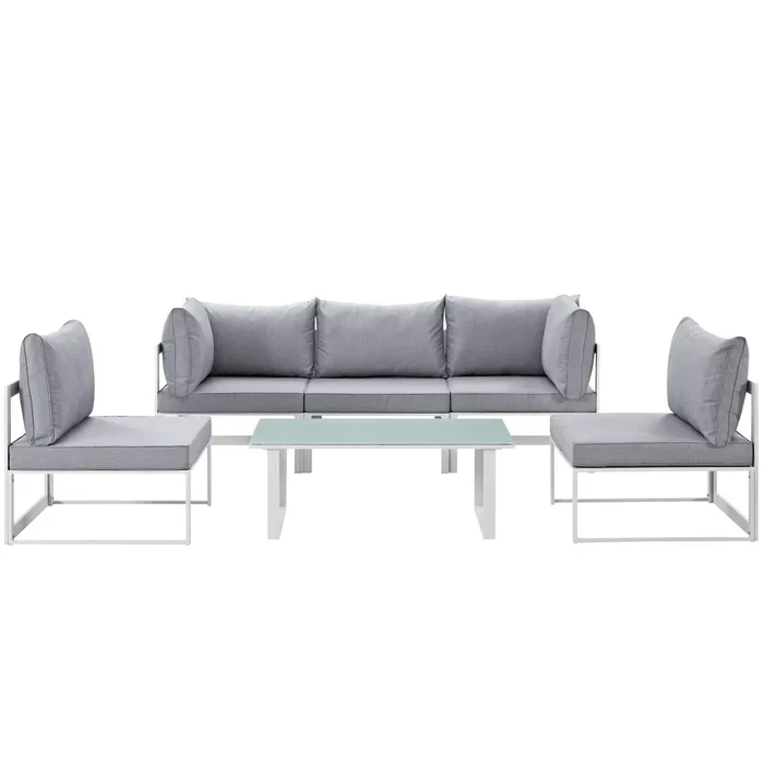 Комплект уличной мебели мягкой Loft с металлическим каркасом (KS-1377-NM)