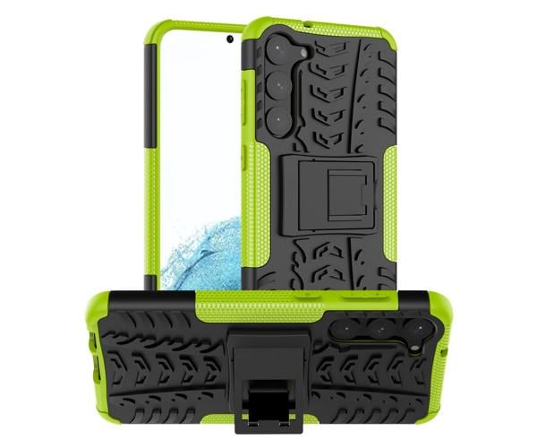 Бронированный чехол Armored Case для Samsung Galaxy S23 Зеленый - фото 1