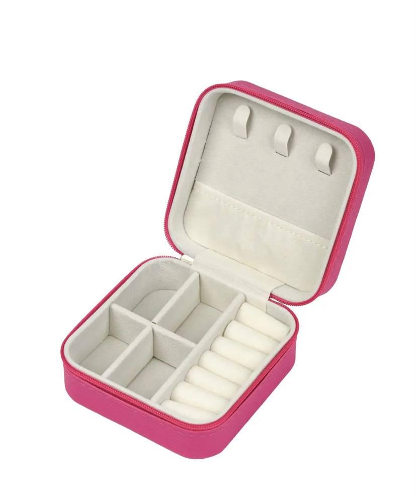 Шкатулка для хранения украшений 10х10х5 см Малиновый (91e4dc5d)