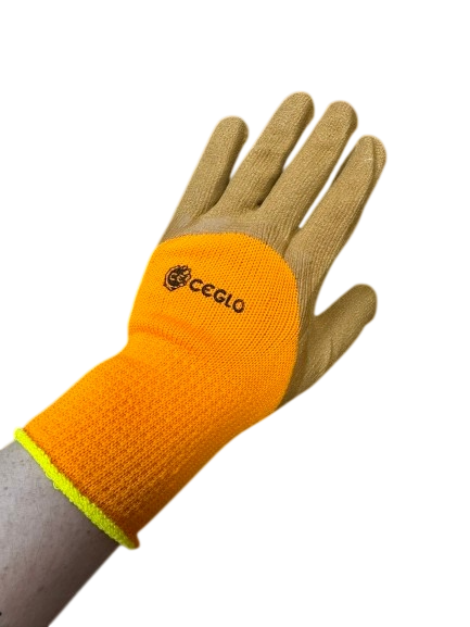 Перчатки пена утепленные S-175 12 пар./уп. Оранжево-коричневый