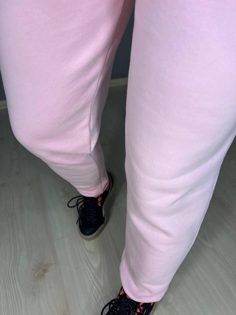 Брюки женские PEPPER MINT 24-13 спортивные джоггеры резинка на талии утепленные S Розовый (926) - фото 6 Брюки женские PEPPER MINT 24-13 спортивные джоггеры резинка на талии утепленные S Розовый (926) - фото 6
