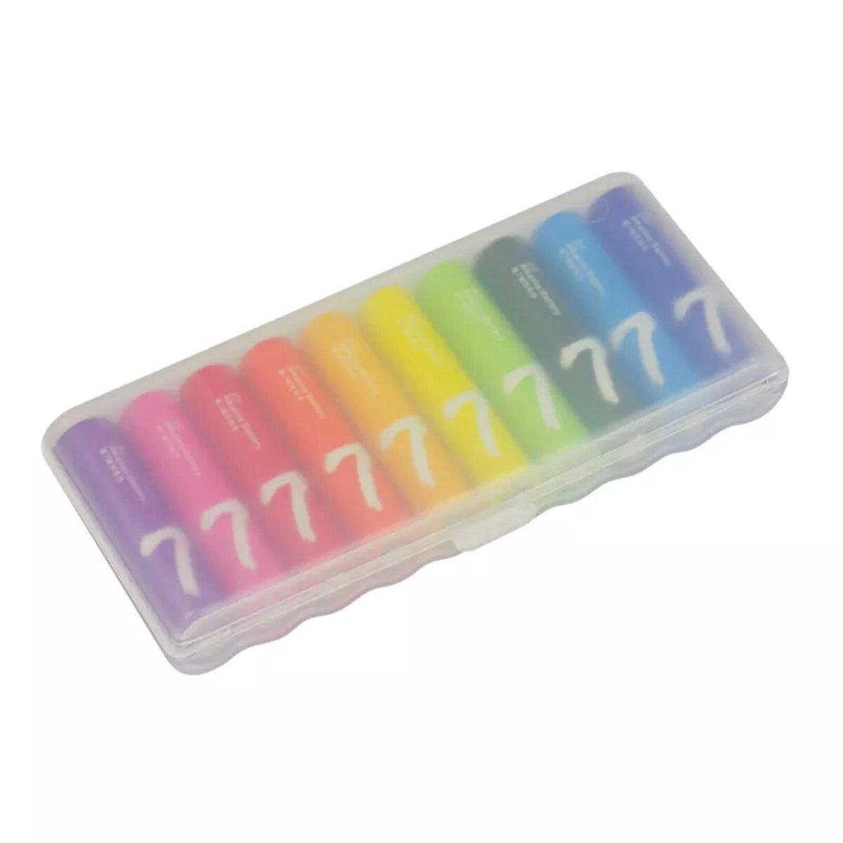 Батарейки ZMI ZI7 Rainbow 1,5V/10/AAA (NQD4001RT) - фото 3 Батарейки ZMI ZI7 Rainbow 1,5V/10/AAA (NQD4001RT) - фото 3