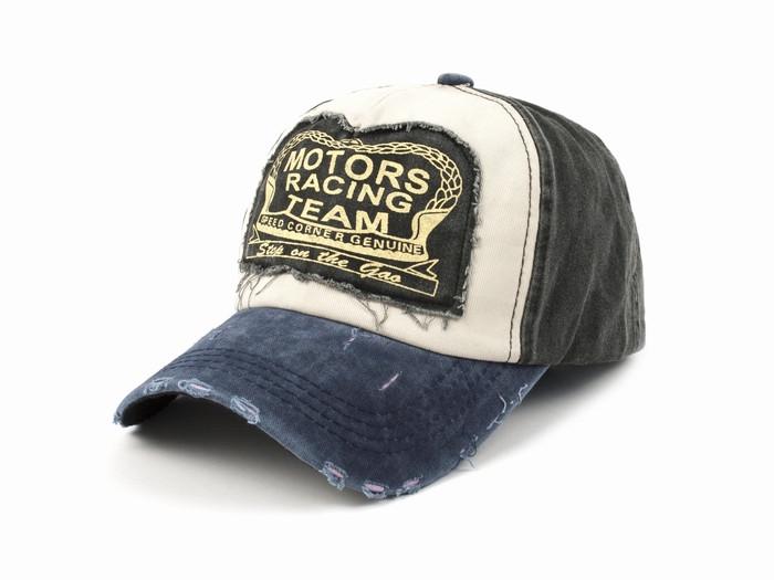 Бейсболка Motors Racing Team Vintage RoAd One size Синий/Песочный/Черный (22810)