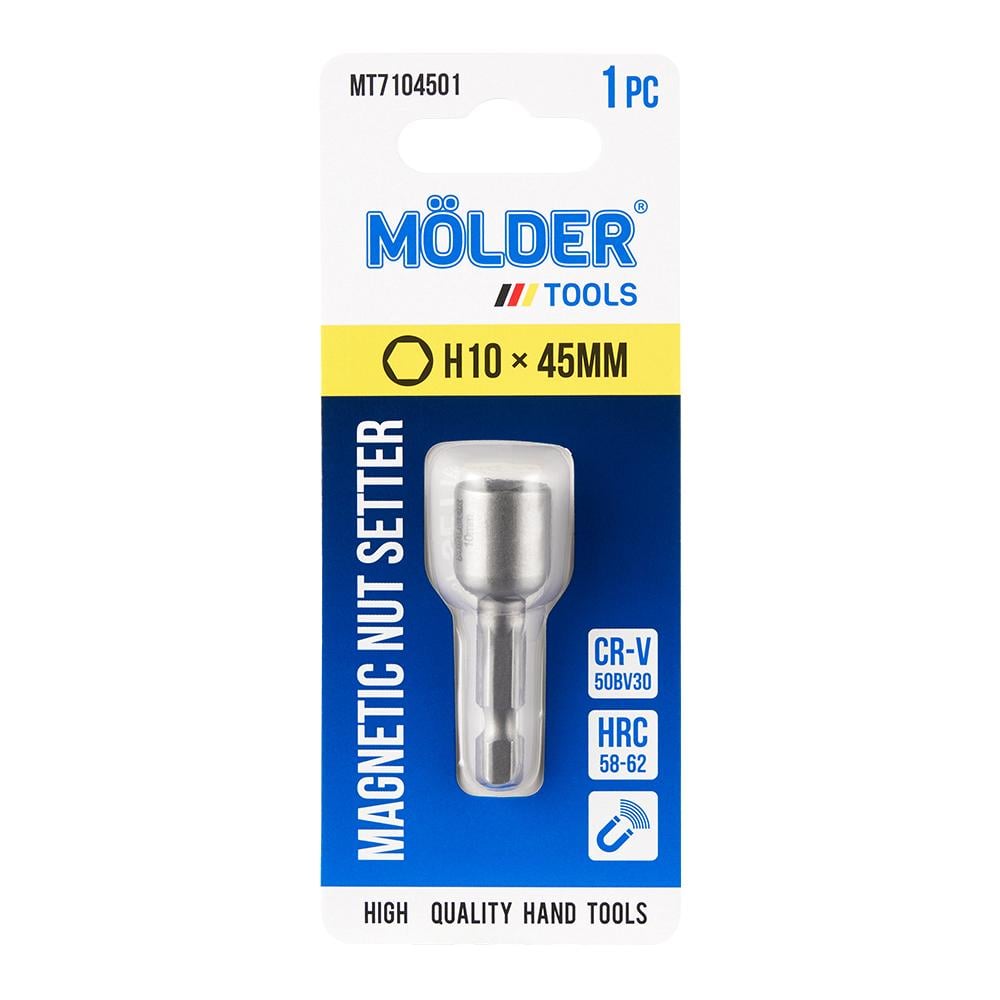 Бита магнитная Molder для кровельных саморезов H10x45мм 1 шт. (MT7104501)