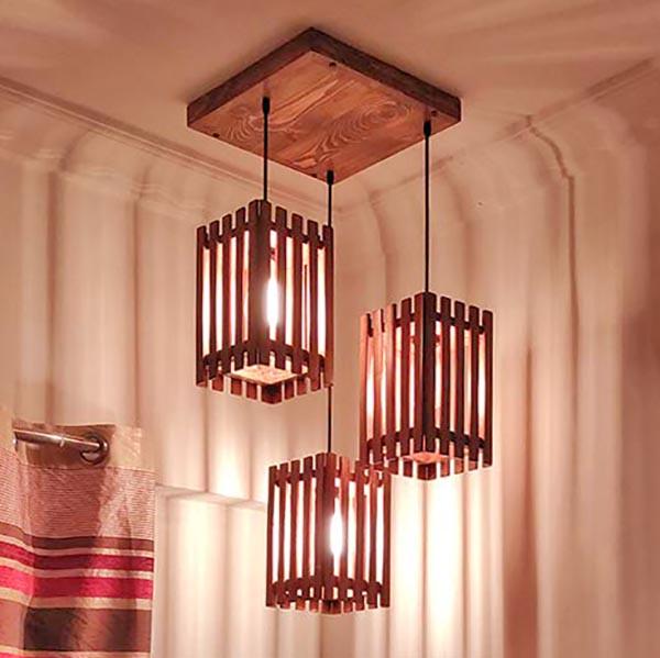 Подвесной светильник из дерева Салия Савоярди (ЛЮС-003215)