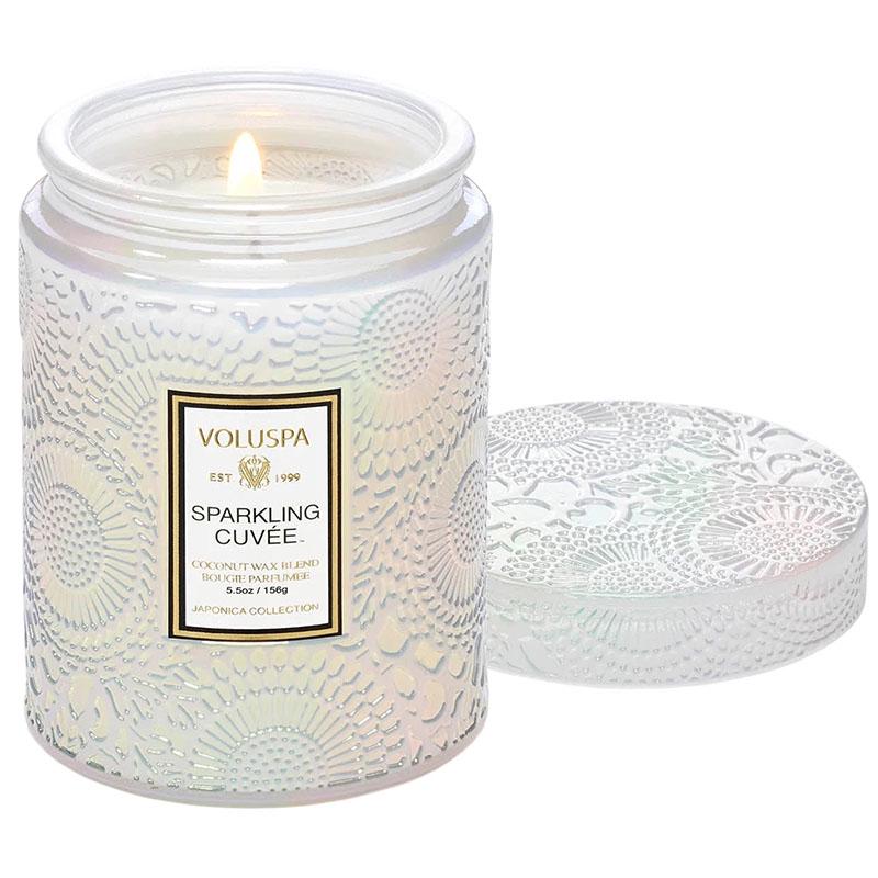 Свеча ароматическая Voluspa Japonica Holiday Sparkling Cuvee 156 г стакан с крышкой (111004513)