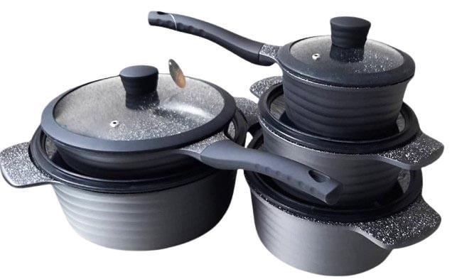 Набір каструль з кришками Edenberg EB-9185 із сотейником та сковорідкою 10 пр. (2235116535)