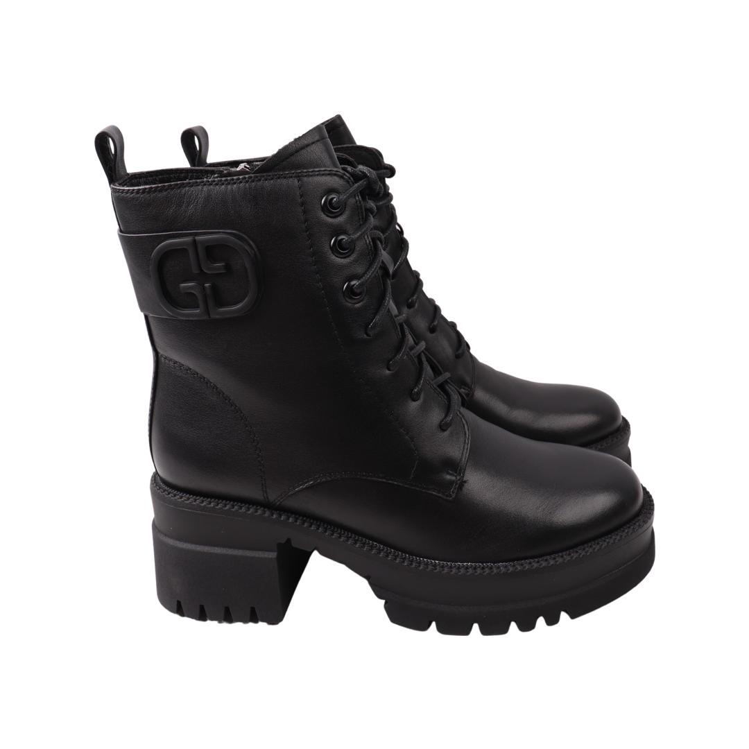 Ботинки женские Molka из кожи р. 38 Черный (189-22ZHC)