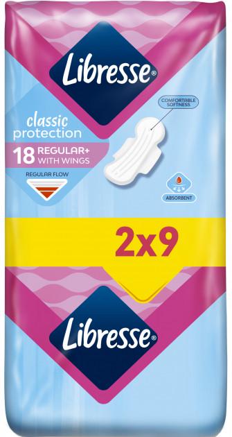 Прокладки гігієнічні Libresse Classic Protection Regular Soft 18 шт. (3399)