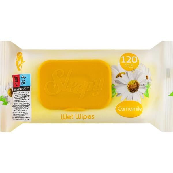 Салфетки влажные Sleepy Camomile Ромашка 120 шт.