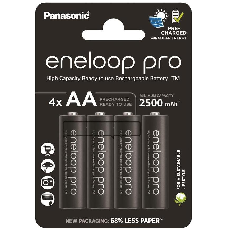 Аккумулятор Panasonic Eneloop Pro AA NI-MH 2500 mAh 4 шт. (BK-3HCDE/4CP) Аккумулятор Panasonic Eneloop Pro AA NI-MH 2500 mAh 4 шт. (BK-3HCDE/4CP)