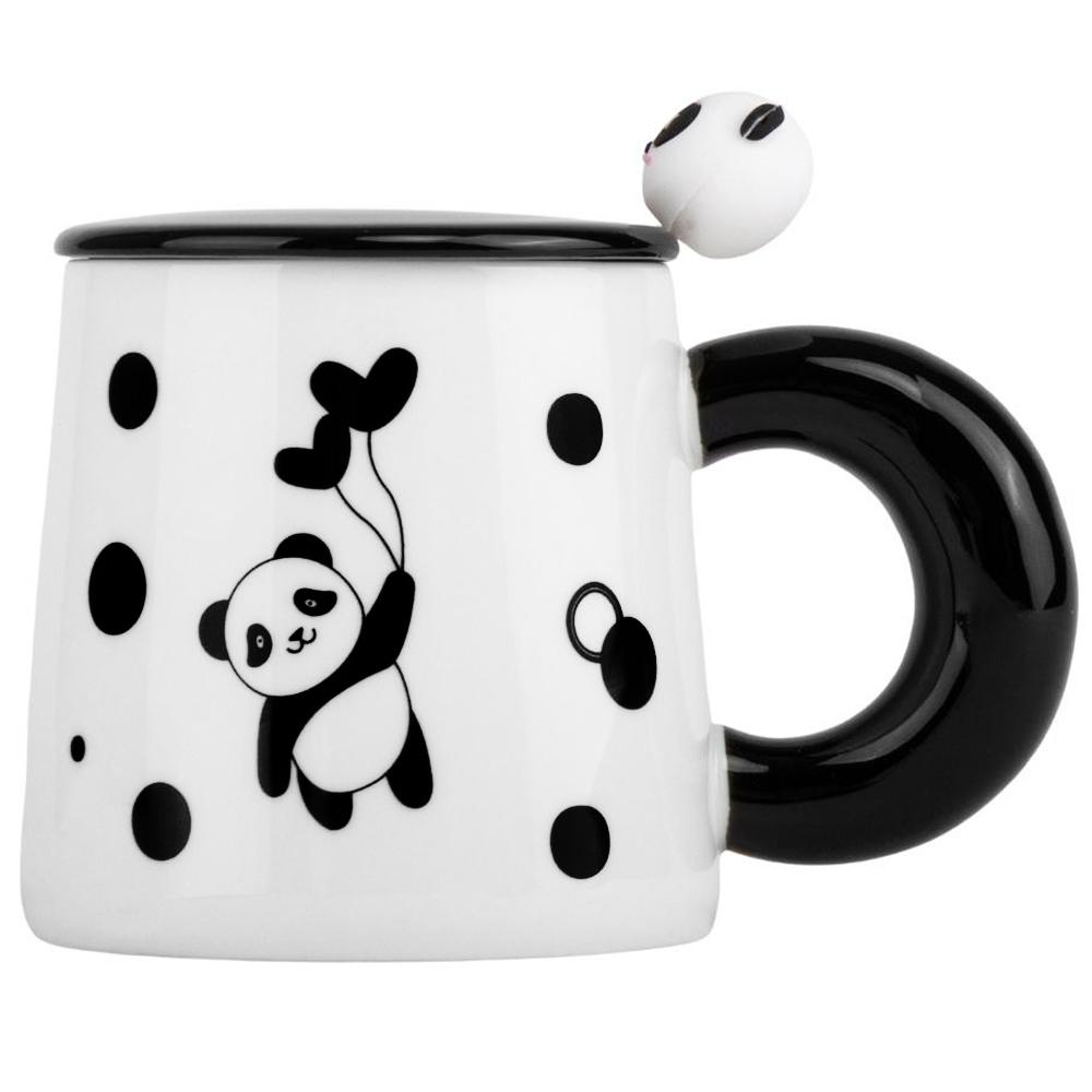 Кружка керамическая Elisey Cute panda с шариками 350 мл Белый (9050-001) Кружка керамическая Elisey Cute panda с шариками 350 мл Белый (9050-001)