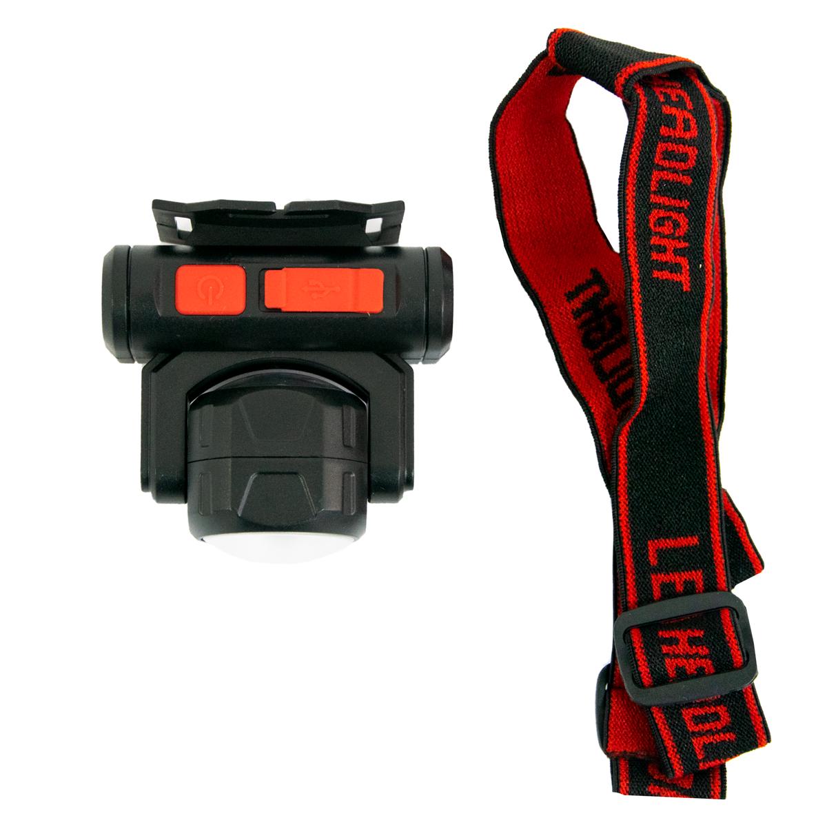 Ліхтар налобний світлодіодний BL-2001 XPE LED+6SMD Чорний/Червоний (1009163-Black)