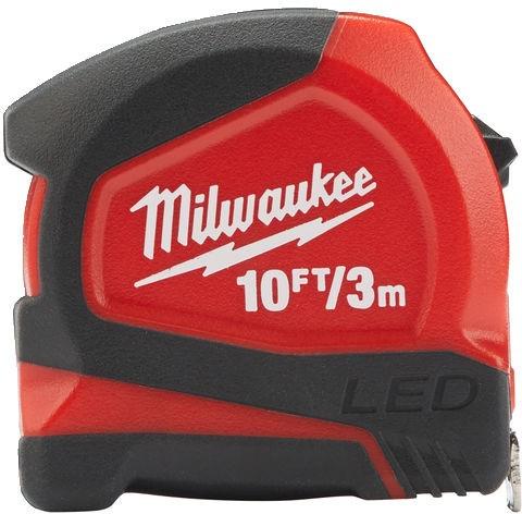 Рулетка метрическая Milwaukee с Led подсветкой 12 мм 3 м (48226602)