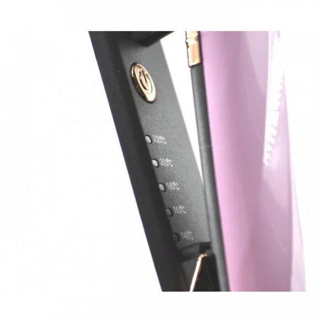 Плойка для выпрямления волос Xo Geemy GM-490 с дисплеем и регулировкой температуры Розовый (15136) - фото 2 Плойка для выпрямления волос Xo Geemy GM-490 с дисплеем и регулировкой температуры Розовый (15136) - фото 2