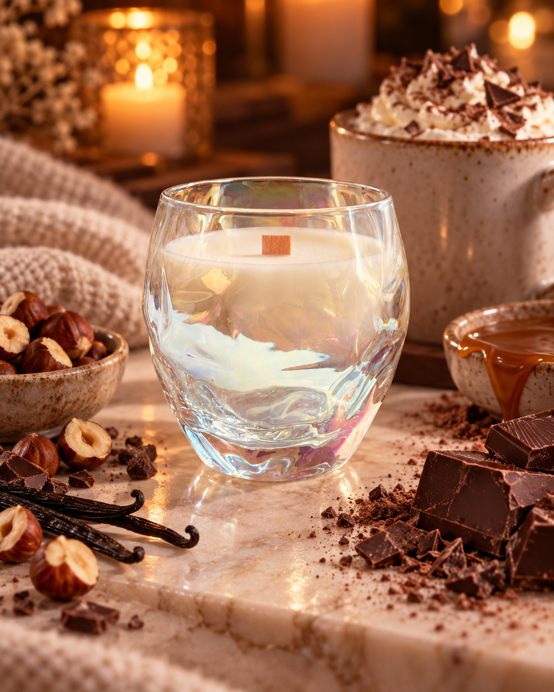 Свеча ароматическая Franterro Facet Hot Chocolate 300 г (FRN-1104)