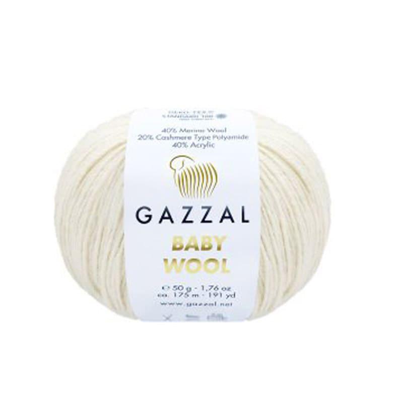 Пряжа Gazzal Baby Wool 839 Белый
