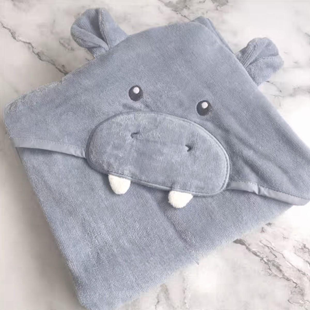 Полотенце-уголок мягкое Koloco детское с капюшоном банное (42361) - фото 2 Полотенце-уголок мягкое Koloco детское с капюшоном банное (42361) - фото 2