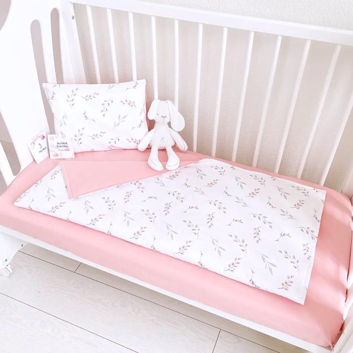 Простынь на резинке детская Bimbo 120х60 см Розовый (57991) - фото 2