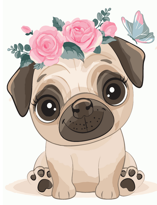 Картина по номерам Brushme MEX7106 Милый мопс 30x40 см (1321797964) Картина по номерам Brushme MEX7106 Милый мопс 30x40 см (1321797964)