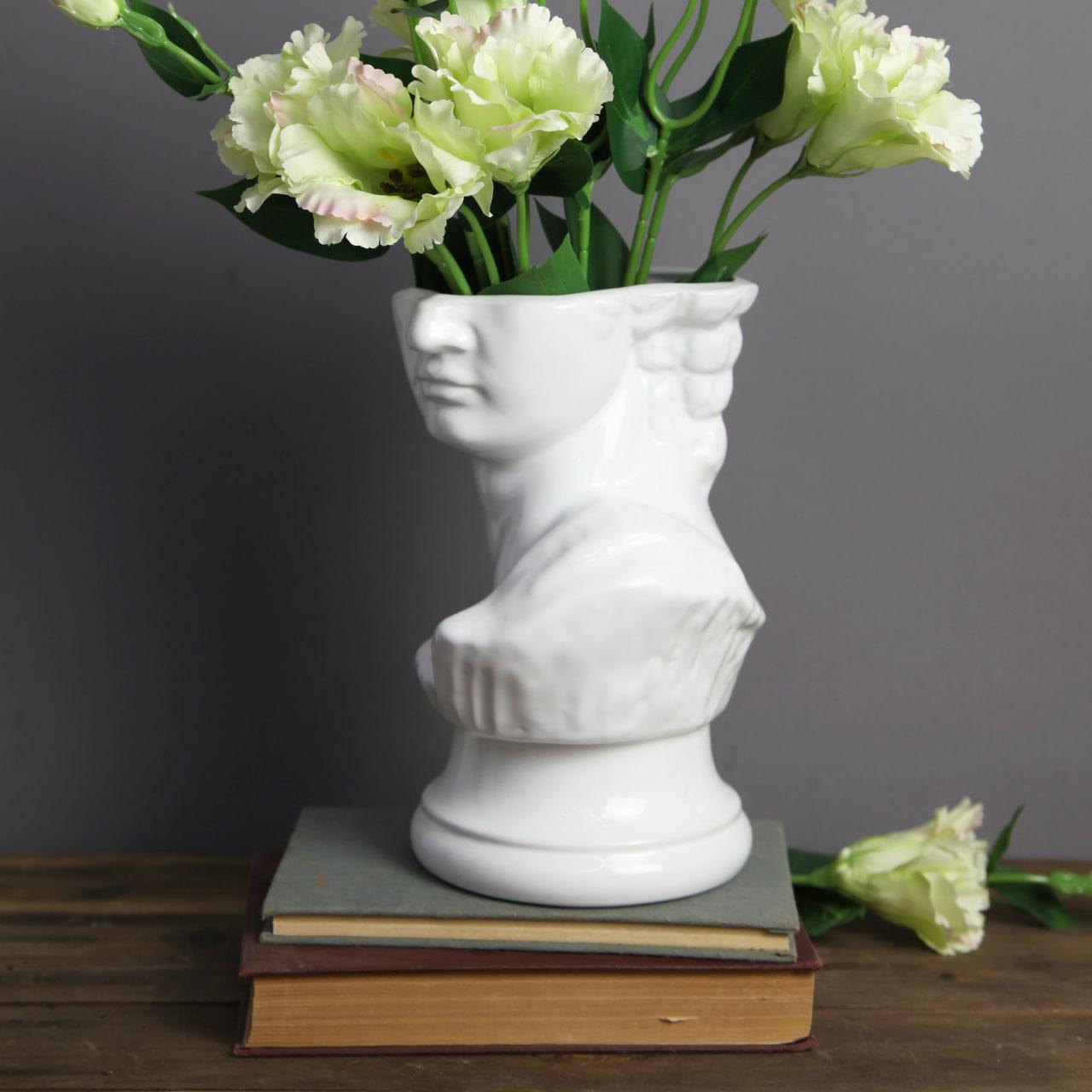 Ваза керамічна для кімнатних рослин Rezon Давид 24 см Білий (2687618036) Ваза керамічна для кімнатних рослин Rezon Давид 24 см Білий (2687618036)