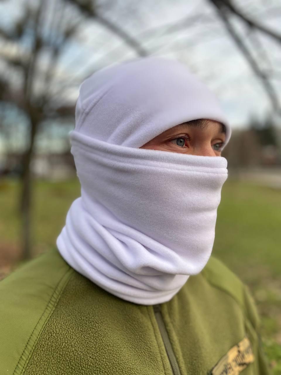 Шапка флісова Білий