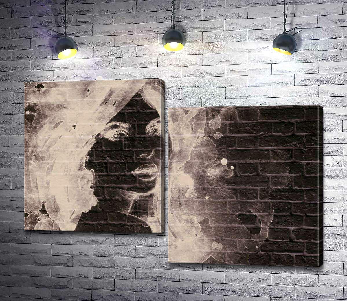 Модульная картина ArtPoster Портрет девушки на стене 100x69 см Модуль №5 (001259)