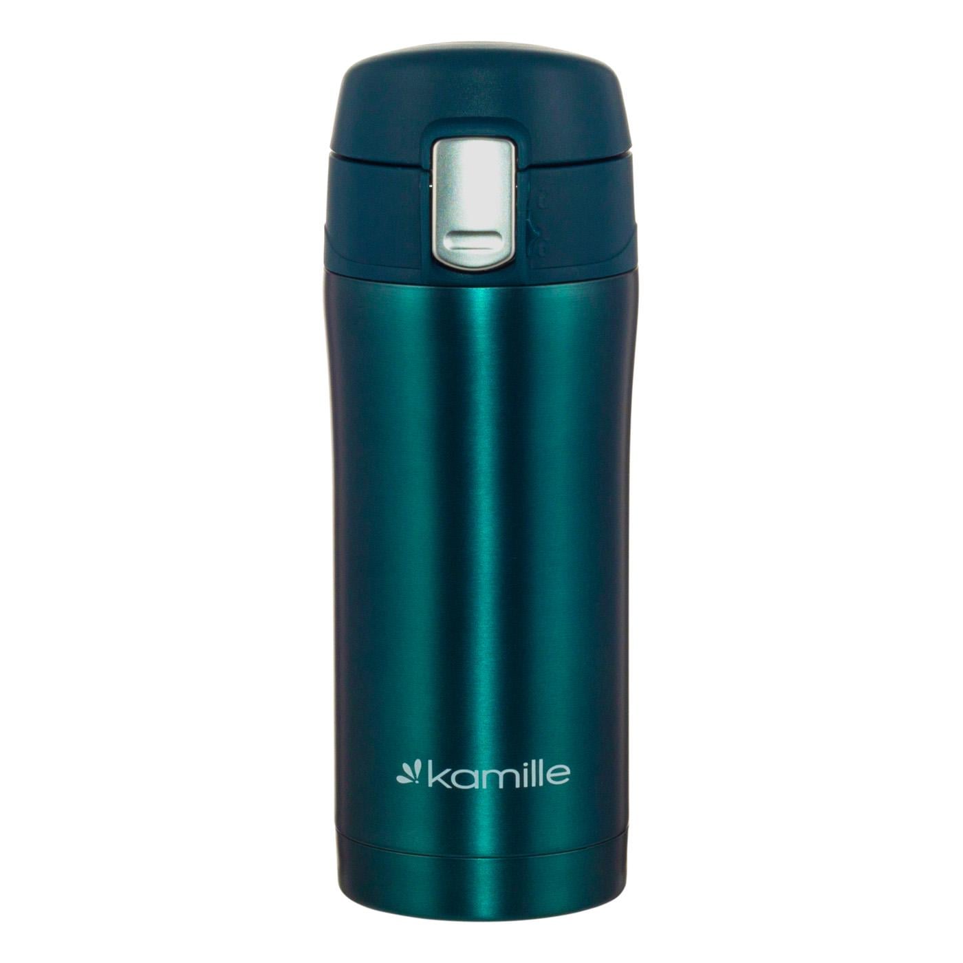 Термос Kamille из нержавеющей стали 320 мл Зеленый (2087 изумруд)
