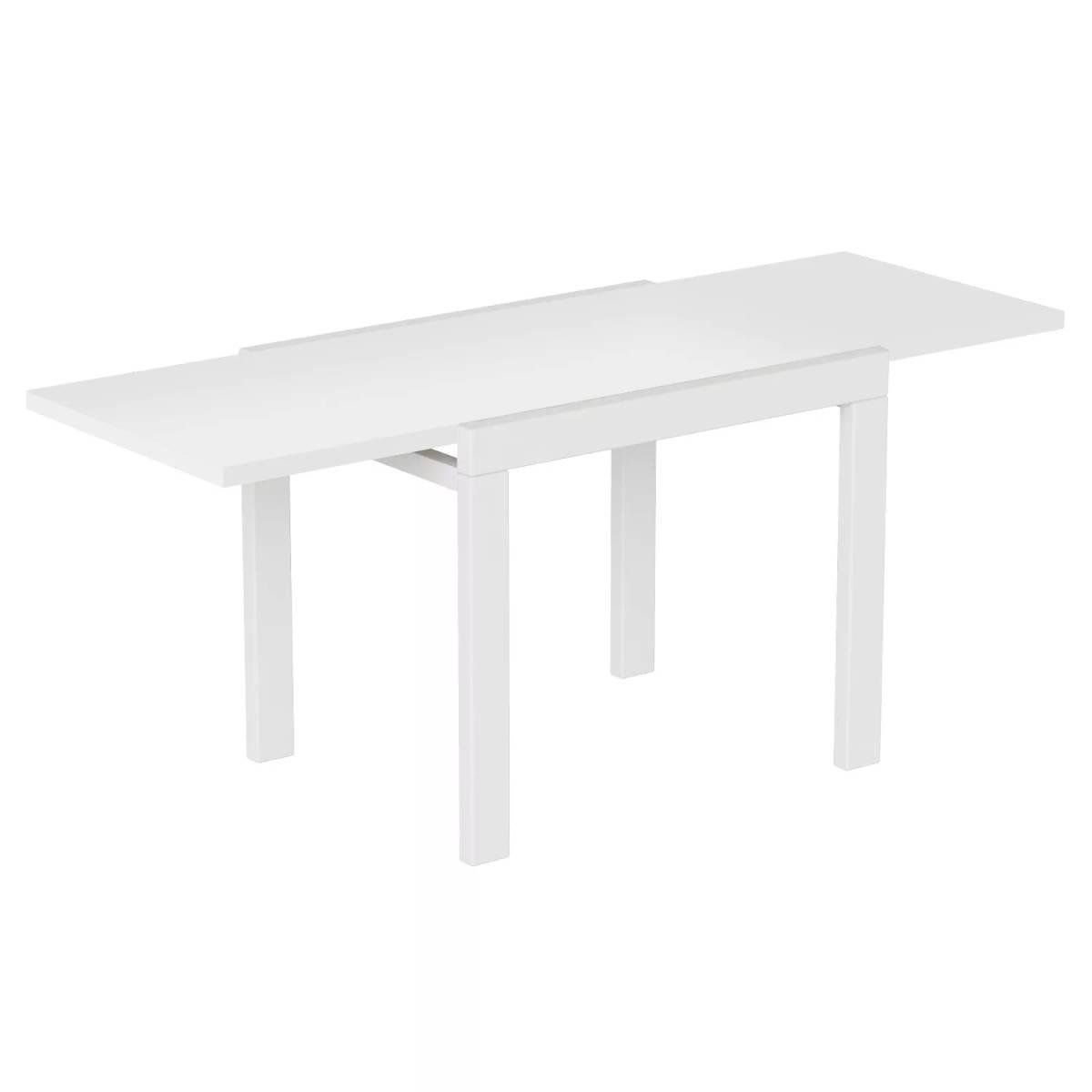 Обідній стіл трансформер AiH Kors ЛДСП/дерево 89/178х76х68 см Білий діамант (TB17010000100)