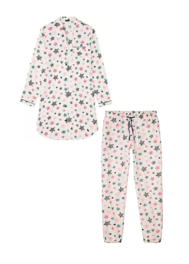 Пижама женская Esmara 159K S Розовый/Белый (159K/S)