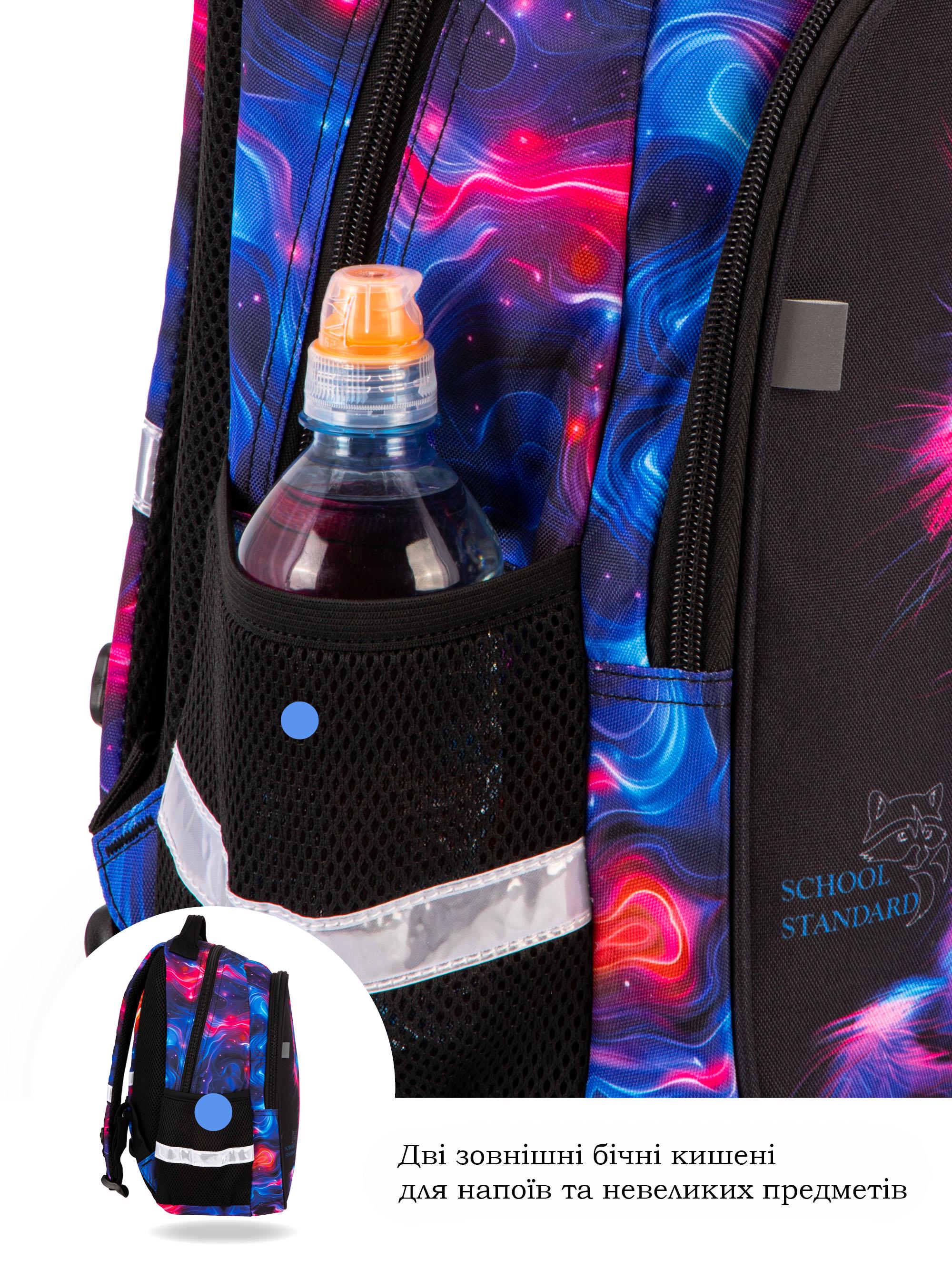 Школьный рюкзак для девочки School Standard Котик для начальной школы 38х28х16 см (160-8) - фото 8 Школьный рюкзак для девочки School Standard Котик для начальной школы 38х28х16 см (160-8) - фото 8