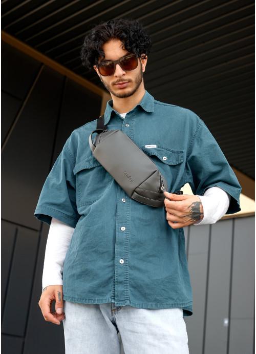 Сумка через плечо мужская Sambag экокожаная водостойкая Графитовый (2618898873)