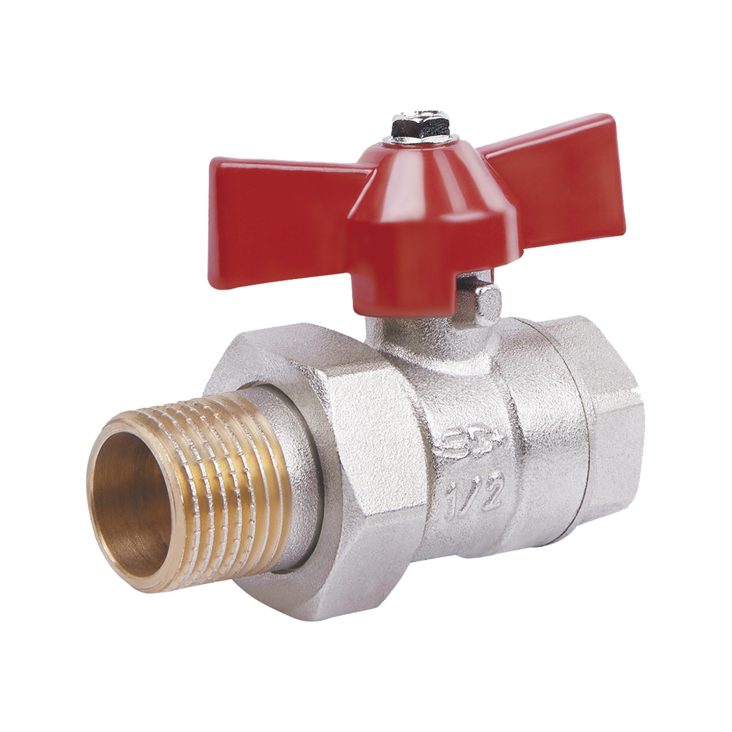 Кран шаровой SD Plus Американка прямой 1/2" ВН (SD221W15)