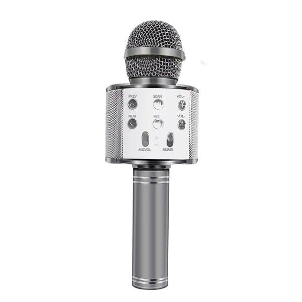 Микрофон портативный Wster ws-858 Bluetooth Серый