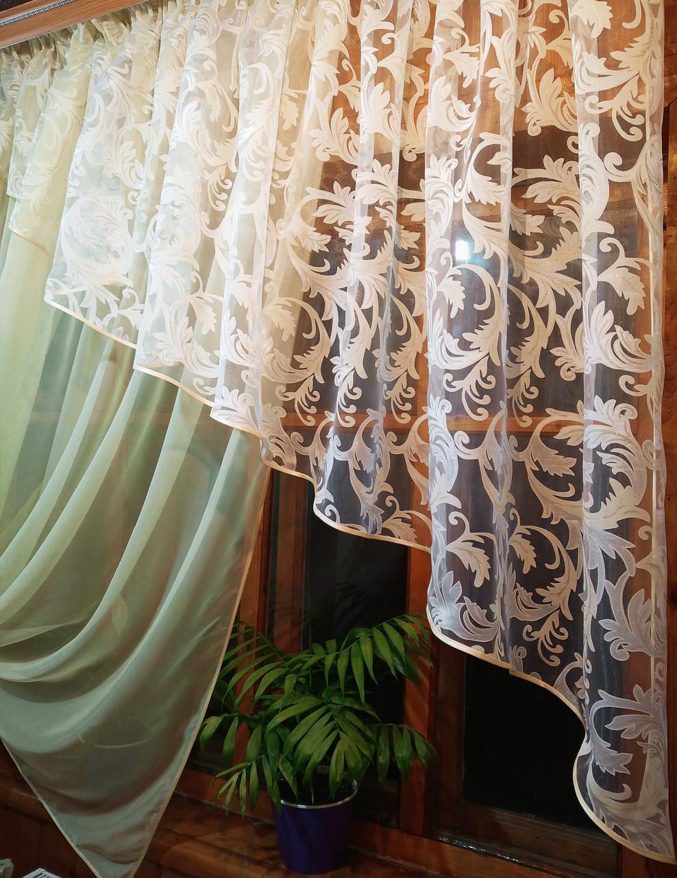 Шторы Анжелика вензель левая Лунный (1174220751) - фото 5 Шторы Анжелика вензель левая Лунный (1174220751) - фото 5