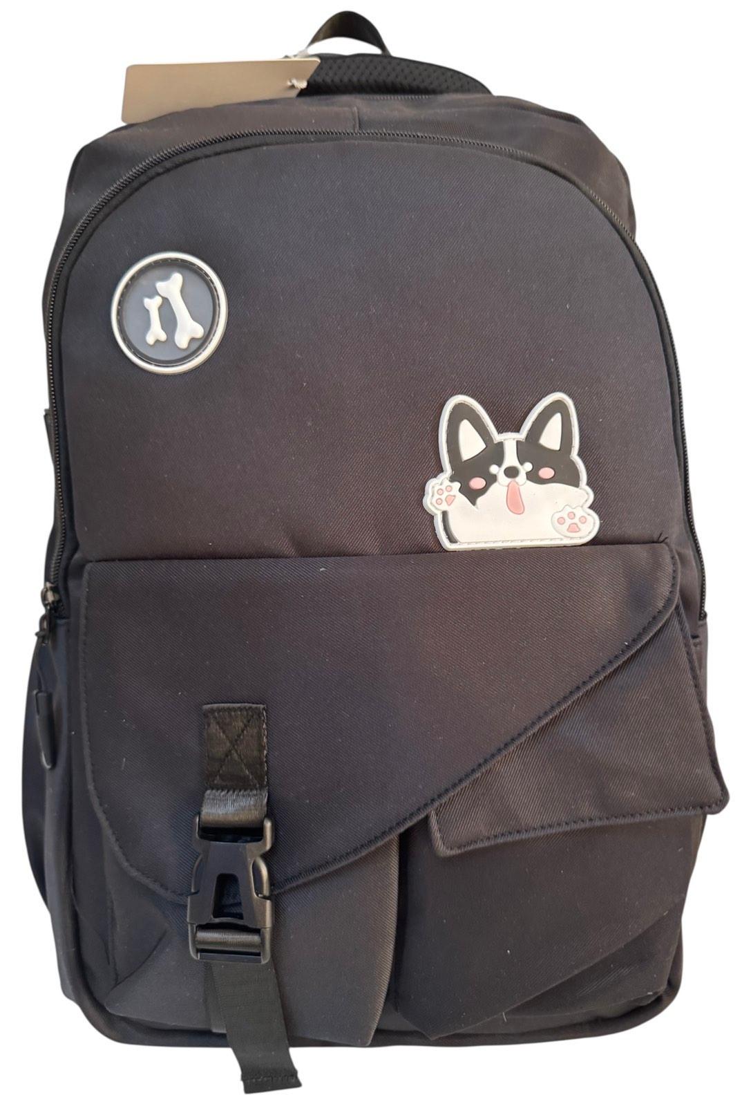 Рюкзак шкільний з трьома відділеннями Чорний (7002B) - фото 1