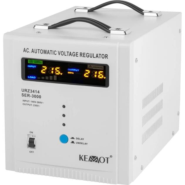 Стабилизатор напряжения Kemot SER-3000/3000 VA/145Vac-260Vac Стабилизатор напряжения Kemot SER-3000/3000 VA/145Vac-260Vac