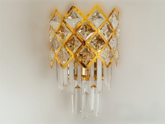 Хрустальный настенный светильник (20030)