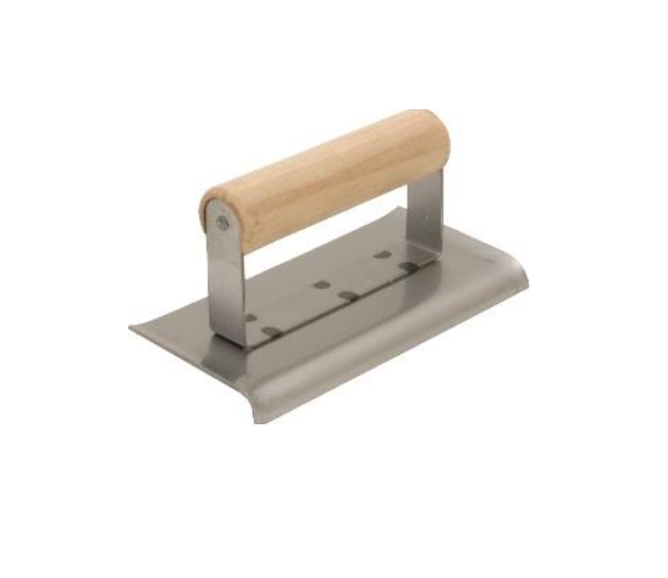 Окантовщик Marshalltown для бетона из углеродистой стали с деревянной ручкой 70 мм/Ø-9,5 мм/губа-12,7 мм (16492)