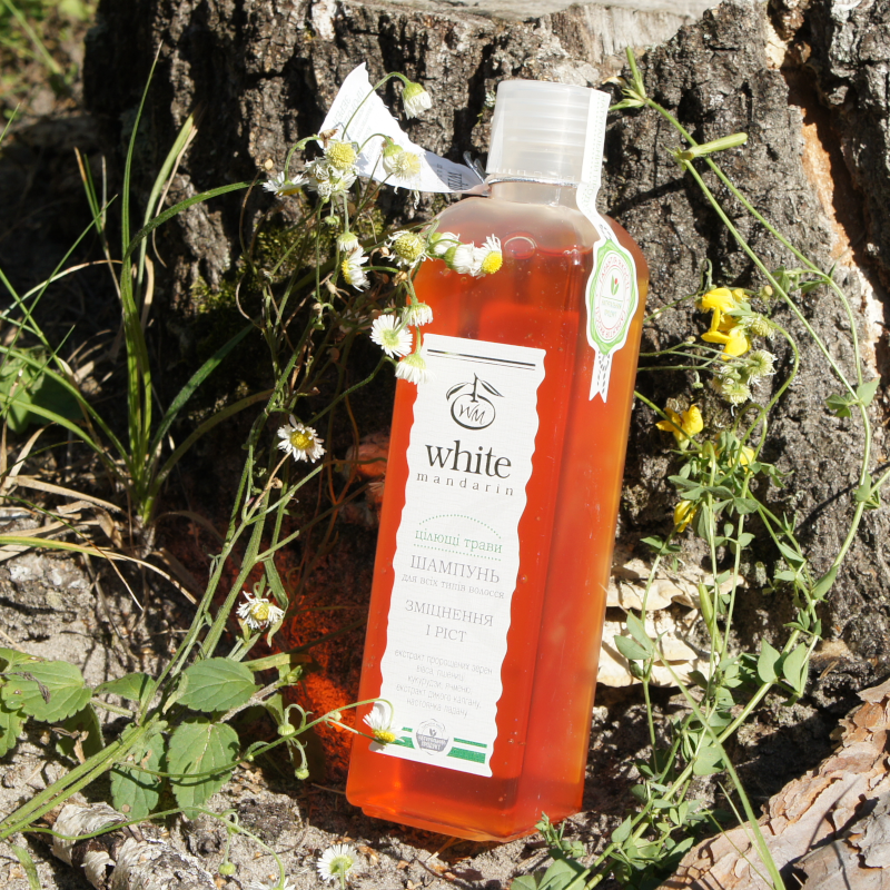 Шампунь для всіх типів волосся натуральний White Mandarin серія Цілющі трави 250 мл (99100110101) - фото 2