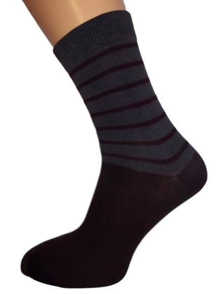 Носки Новая пара 466-338 средние акрил р. 42-44 Темно-серый (2338046604776)