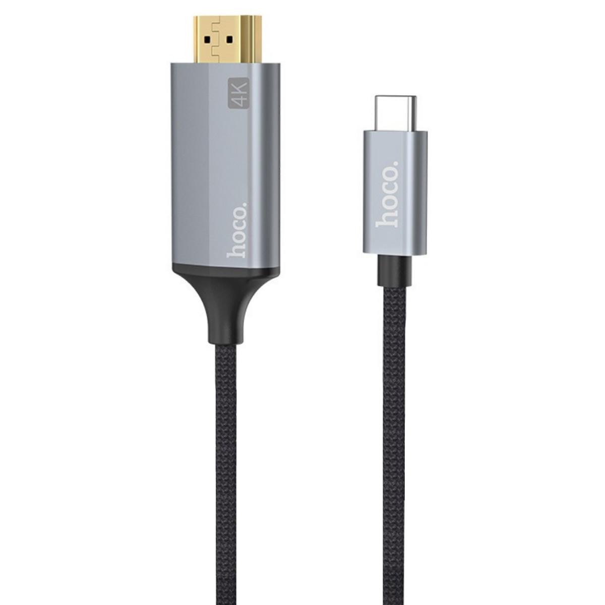Адаптер Hoco UA13 Type-C to HDMI cable adapter Grey