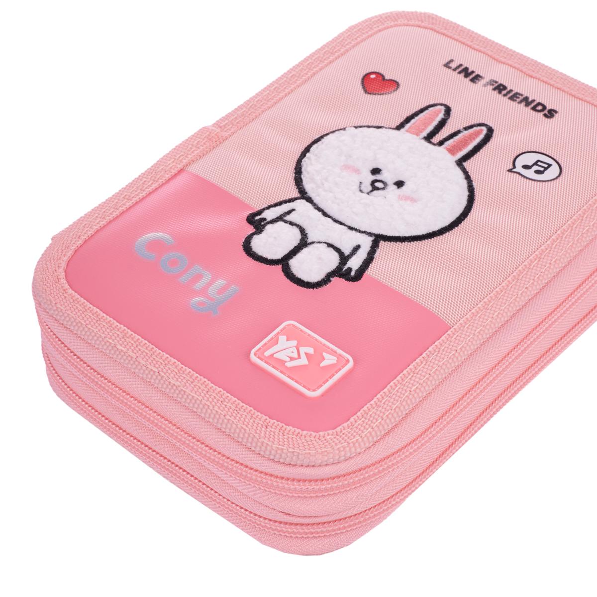 Пенал твердый двойной YES Line Friends Pretty Choco and Cony P-01 - фото 3