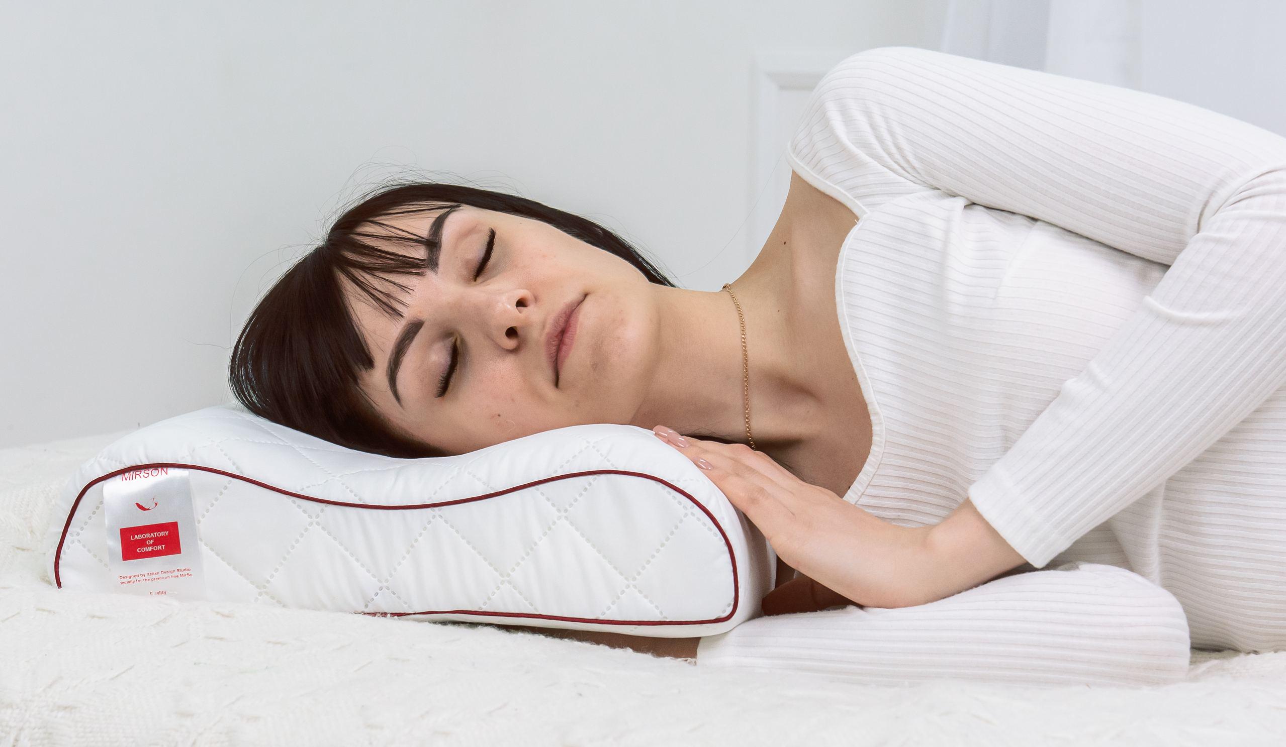 Подушка ортопедическая MirSon №6021 Steep Line Jojo 58х40х10,5 см (2200003261233) - фото 5 Подушка ортопедическая MirSon №6021 Steep Line Jojo 58х40х10,5 см (2200003261233) - фото 5