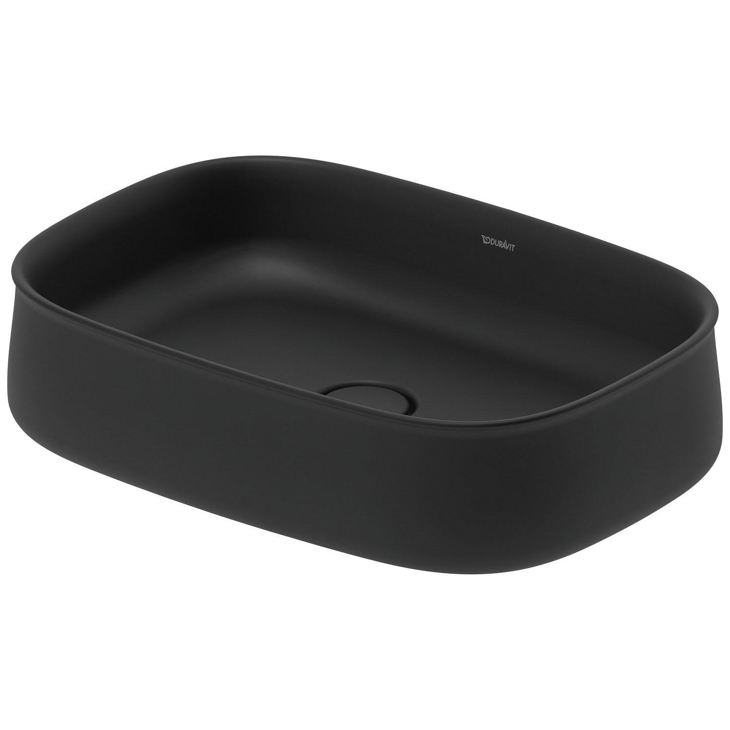 Умивальник накладний DURAVIT Zencha 2373551379 550x390x140 мм Чорний (168970)